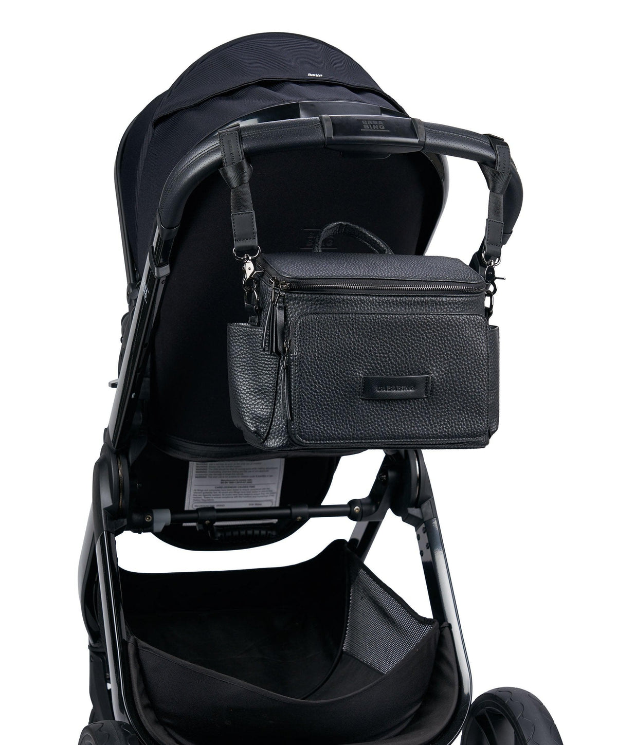 Bababing! Changing Bags Bababing Isla Cross Body Vegan Leather Daypac - Black
