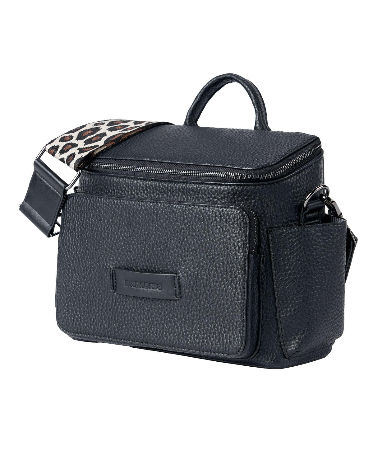 Bababing! Changing Bags Bababing Isla Cross Body Vegan Leather Daypac - Black