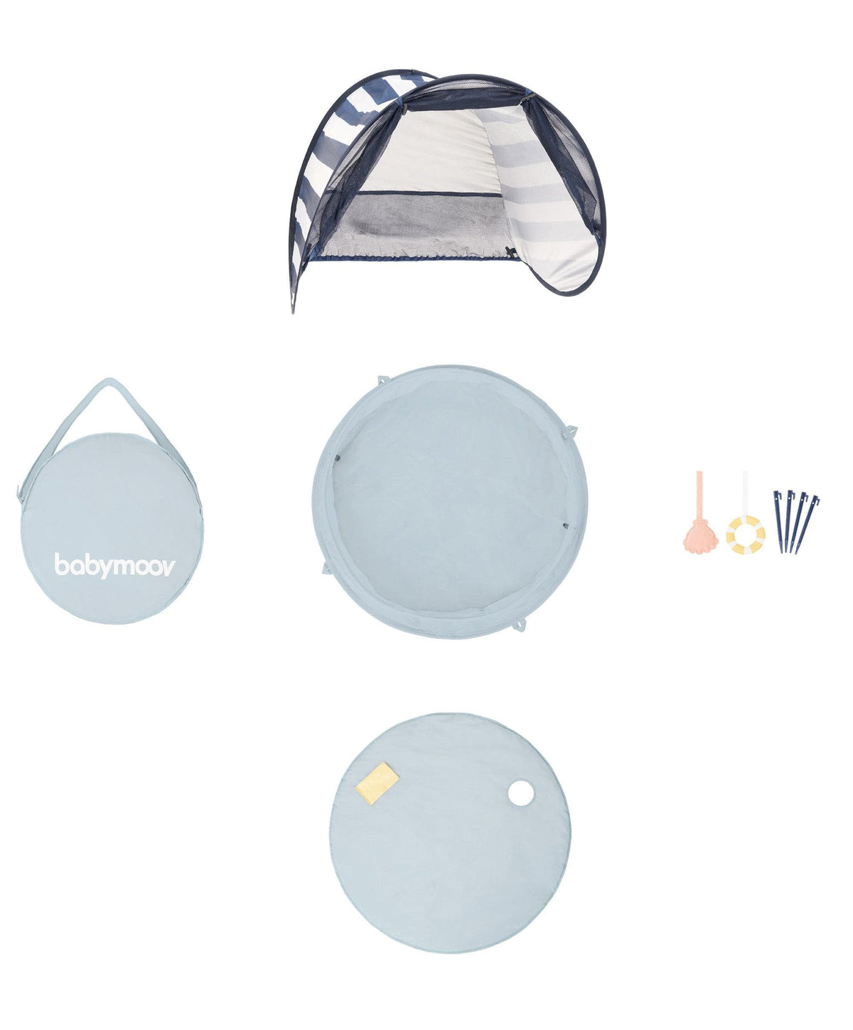 Babymoov Outdoor Play Babymoov Aquani Anti-UV Tent, Paddling Pool & Playpen UPF 50+ - Mariniere