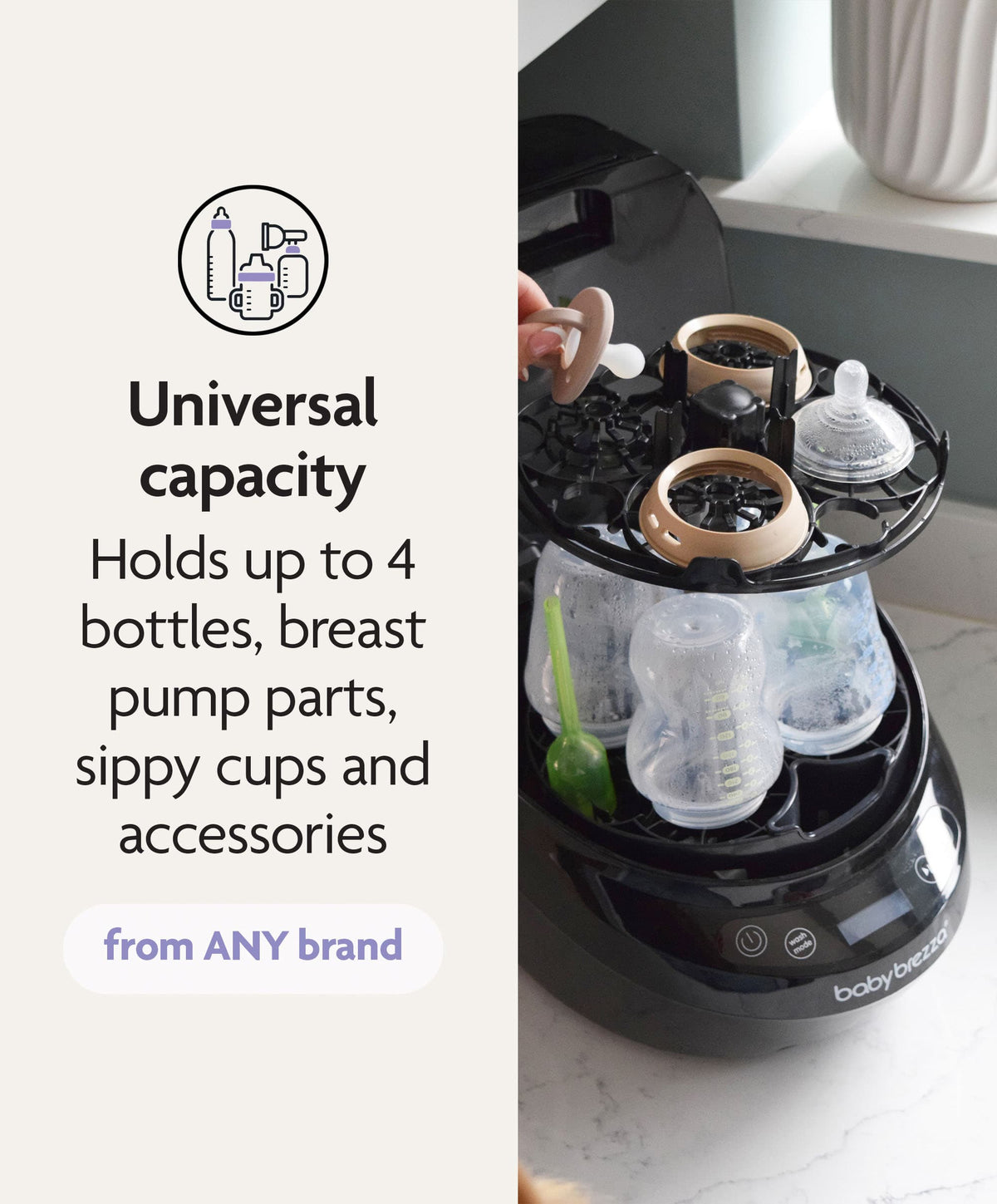 Brezza Bottle Feeding Babybrezza Bottle Washer Pro - Black