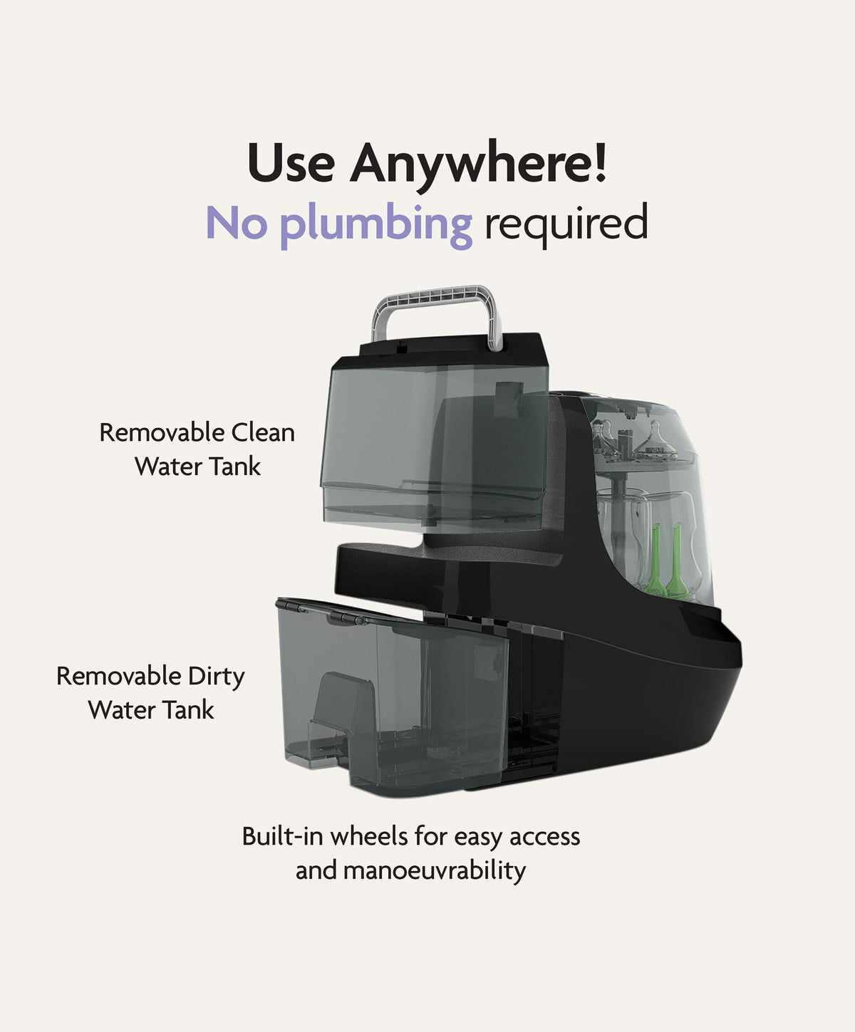 Brezza Bottle Feeding Babybrezza Bottle Washer Pro - Black