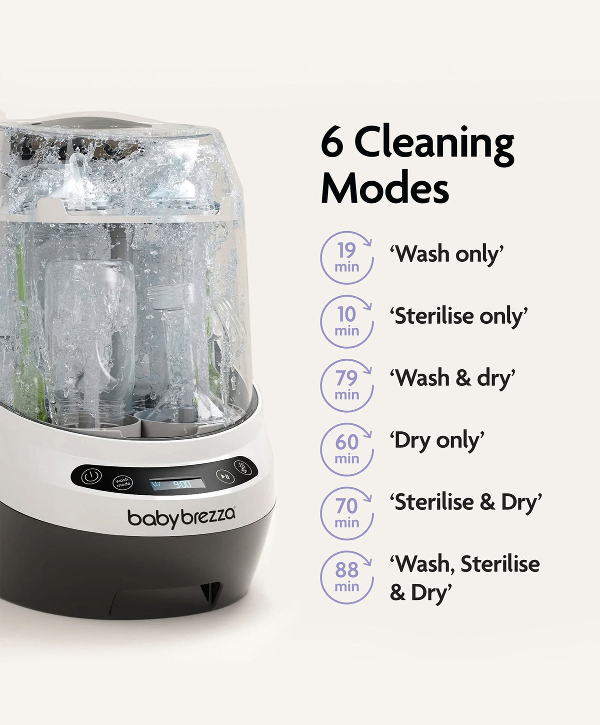 Brezza Bottle Feeding Babybrezza Bottle Washer Pro - Black
