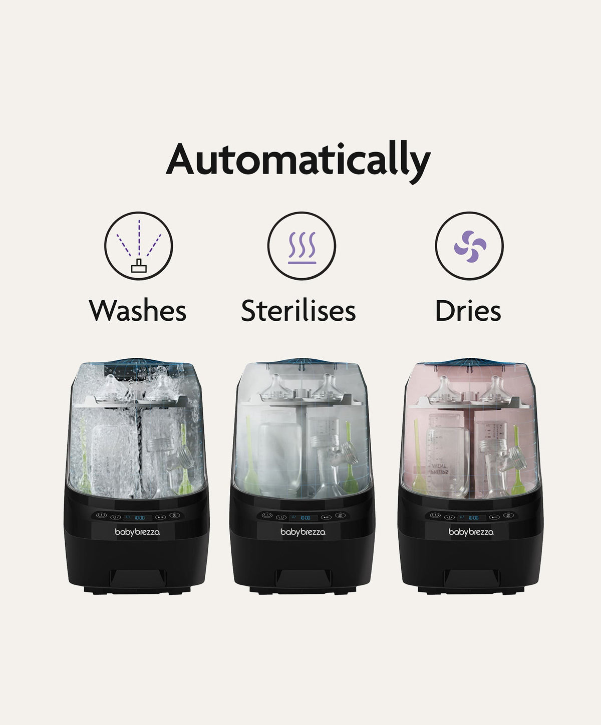 Brezza Bottle Feeding Babybrezza Bottle Washer Pro - Black