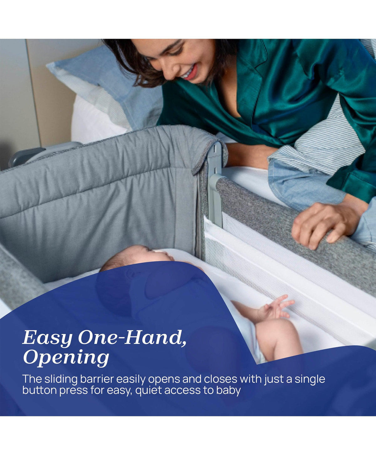 Chicco Chicco Next2Me Magic Evo Bedside Crib – Dark Grey