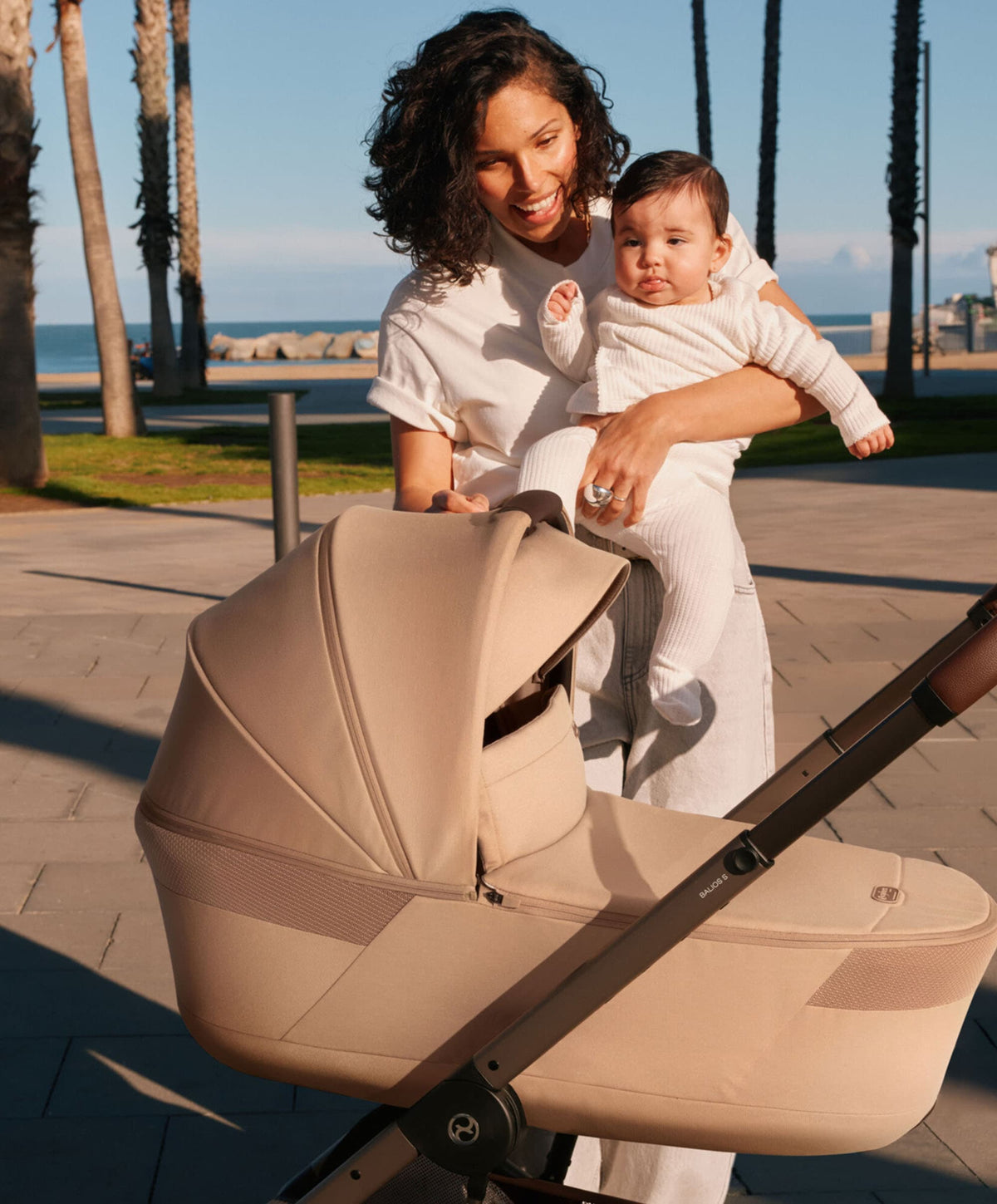 Cybex Pushchairs Cybex Balios S Lux Pushchair & Folding Carrycot - Moon Black