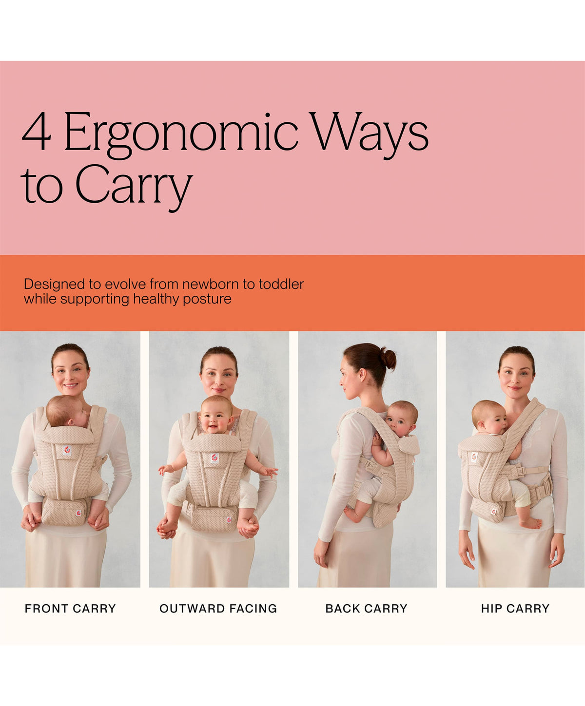Ergobaby Baby Carriers Ergobaby Omni Deluxe Mesh Baby Carrier - Olive