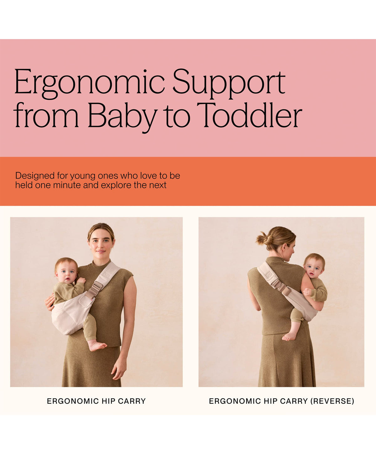 Ergobaby Baby Carriers Ergobaby Upsie Sling Carrier- Natural Beige