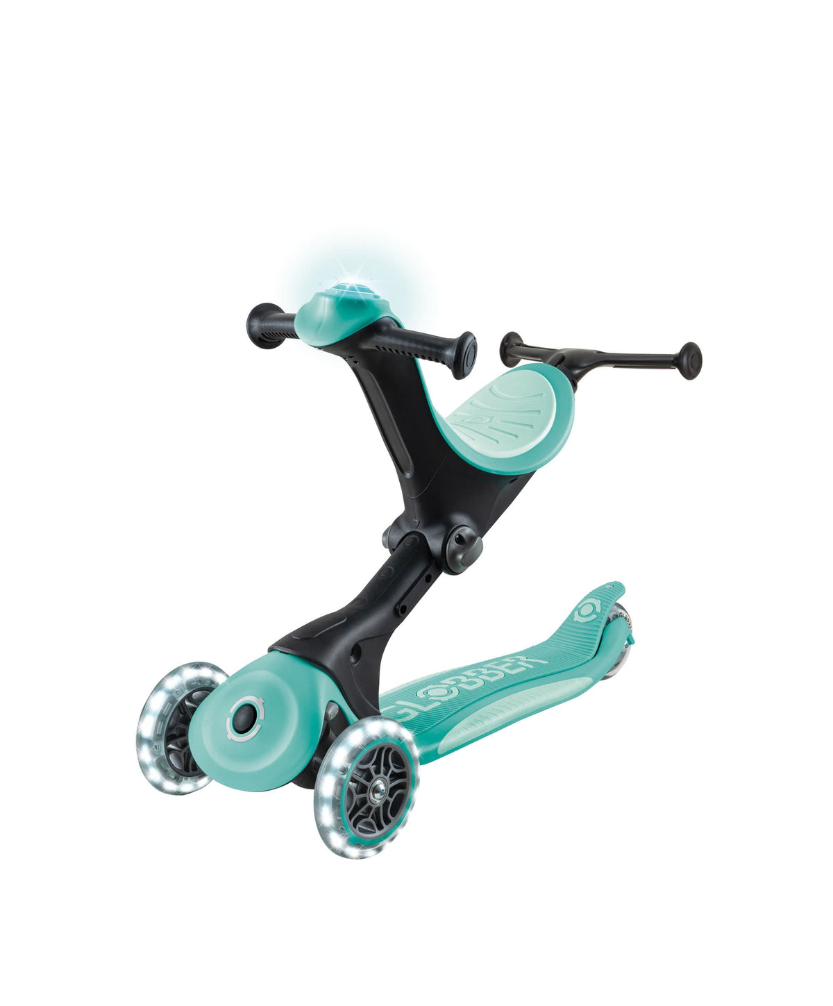 Globber Ride on Toy Globber Go Up Deluxe Lights - Mint