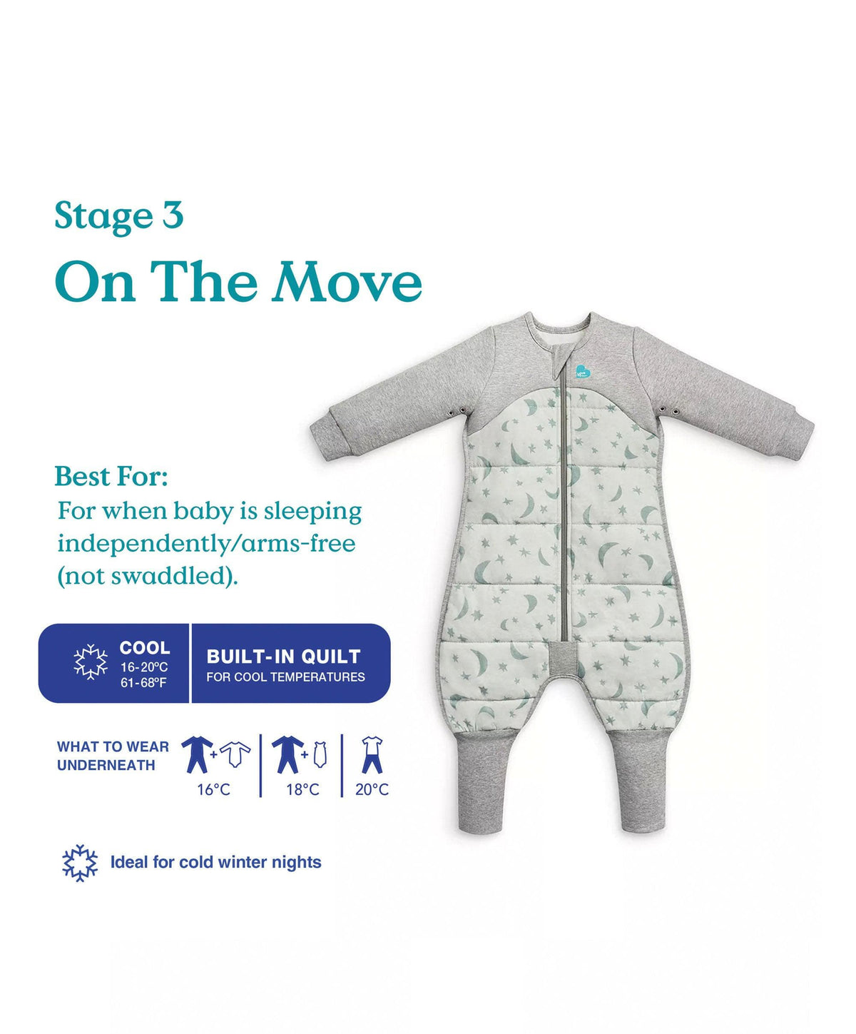 Love to Dream Dreampod Sleep Bags & Swaddling Love 2 Sleep Suit Cotton Warm Olive – 12-24 Months