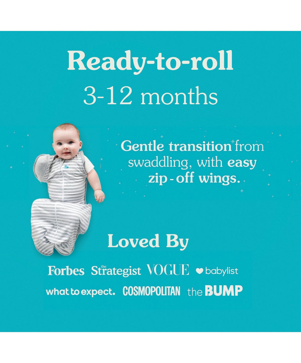 Love to Dream Dreampod Sleep Bags & Swaddling Love To Dream Swaddle Up™ Transition Bag Medium/3-6 Months (1.0 Tog) - Grey