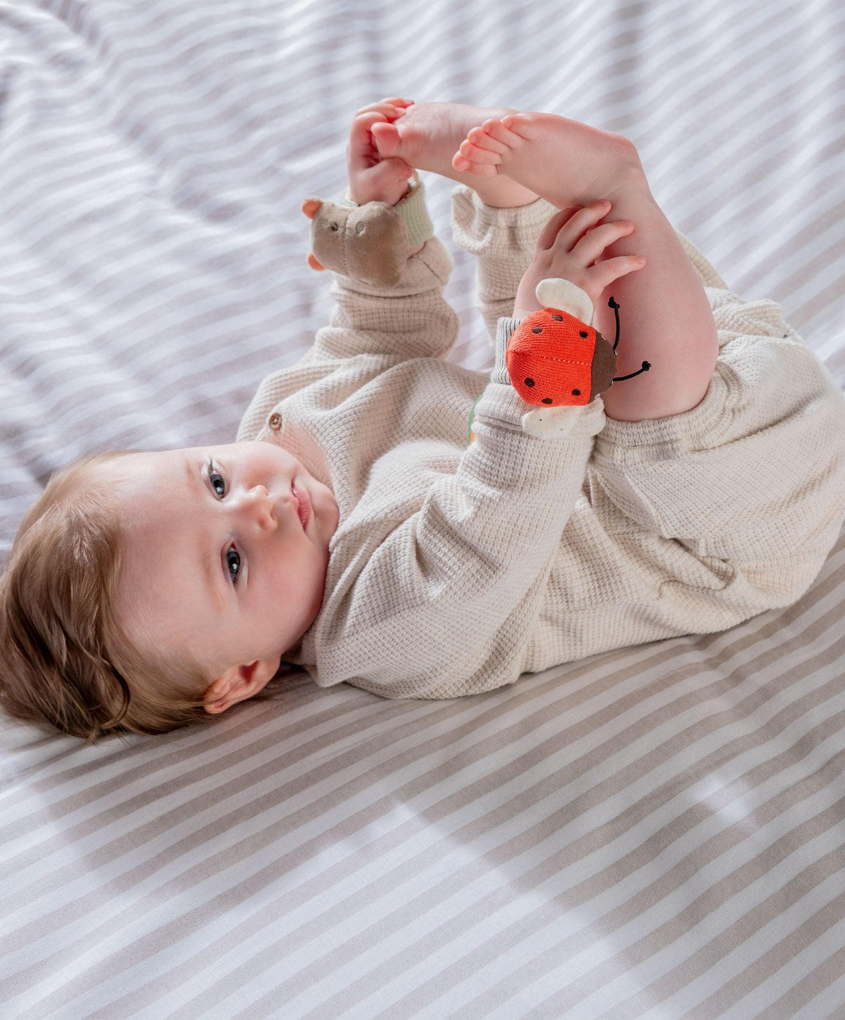 Mamas & Papas Activity Toys Wrist Rattles - Hippo/Ladybird (2 Pack)