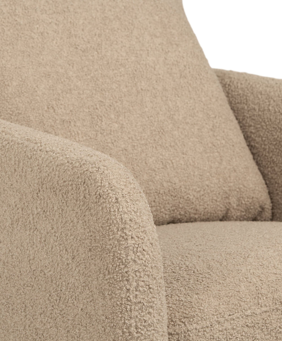 Mamas & Papas Alma Nursing Chair & Stool - Fawn Boucle