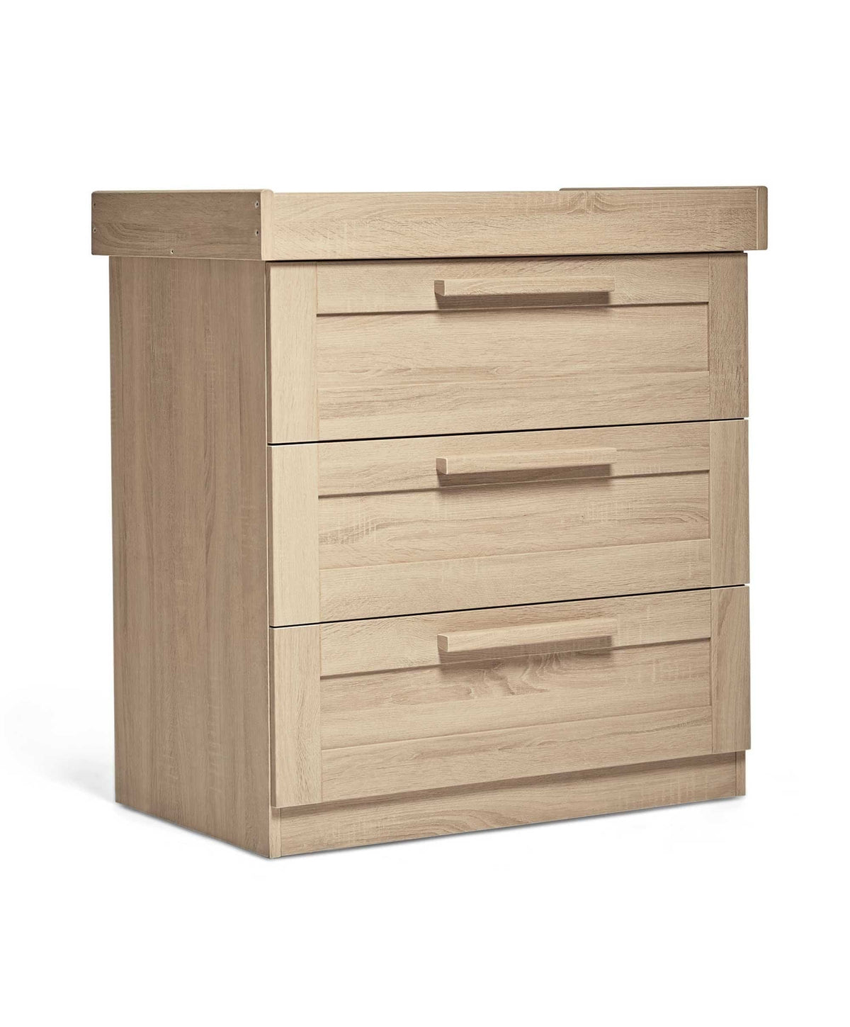 Mamas & Papas Atlas Nursery Furniture Set & Essential Airflow Pocket Spring Cotbed Mattress Bundle - Light Oak