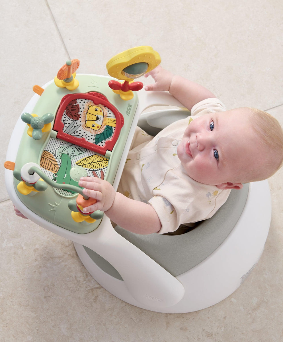 Snug Floor Seat with Activity Tray Pebble Grey – Mamas Papas UK