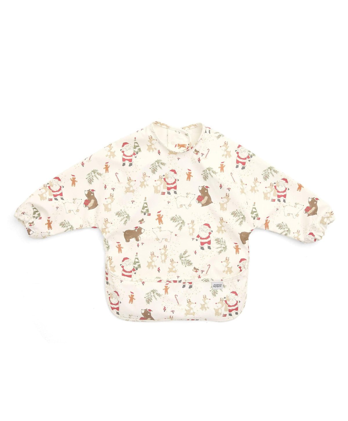 Mamas & Papas Baby Weaning Santa & Friends Long Sleeved Bibs Pack of 2