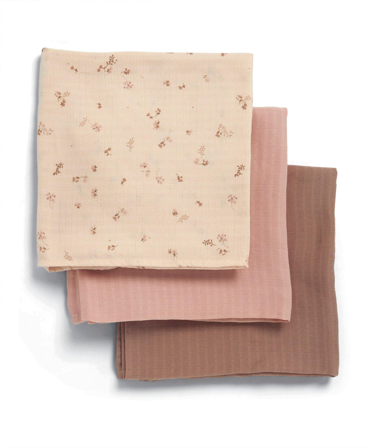 Mamas & Papas Bibs & Muslins Large Muslin Cloths (3 Pack) - Wildflower