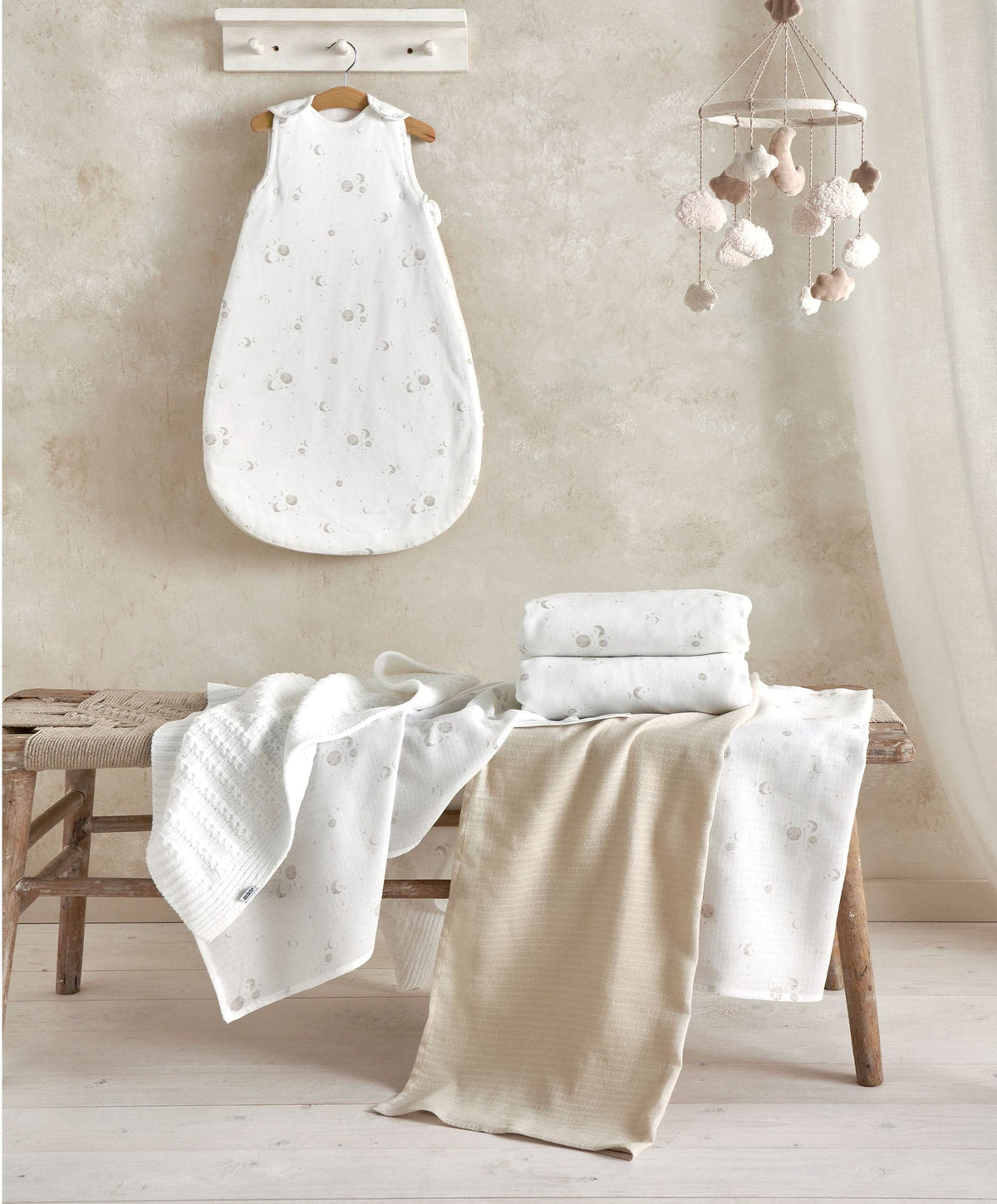 Mamas & Papas Bibs & Muslins Large Muslin Squares (3 Pack) - Cosmic Sky