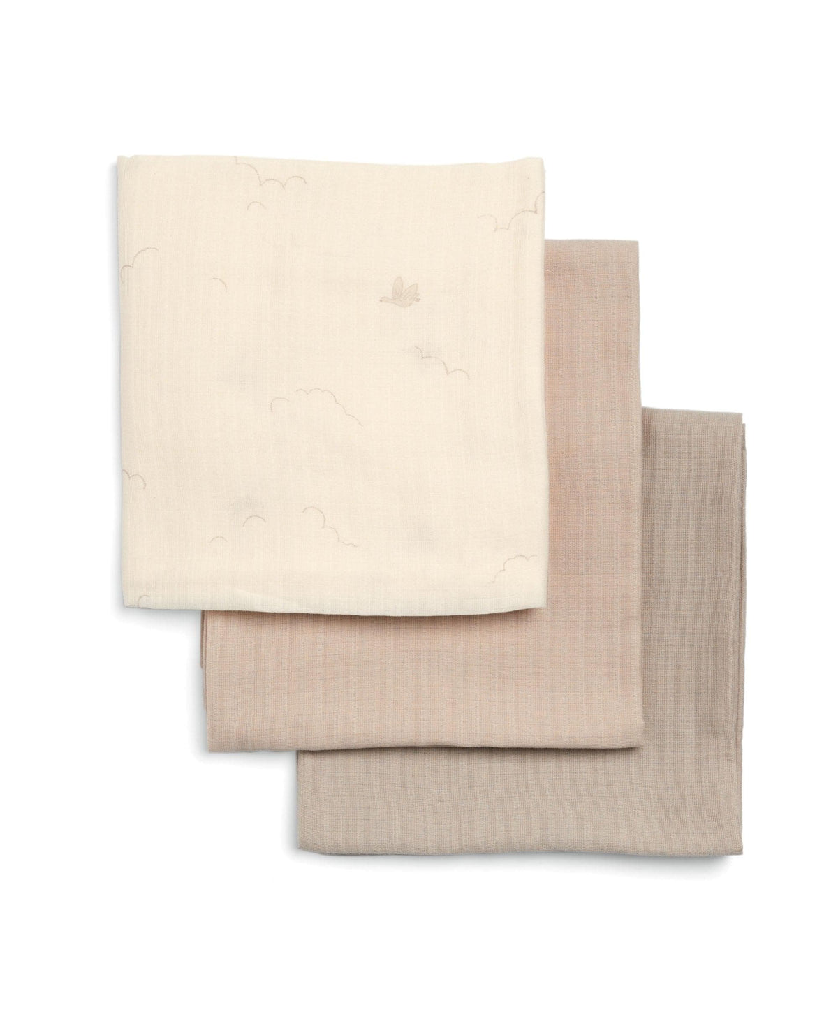 Mamas & Papas Bibs & Muslins Large Muslin Squares (3 Pack) - Welcome to the World Duckling