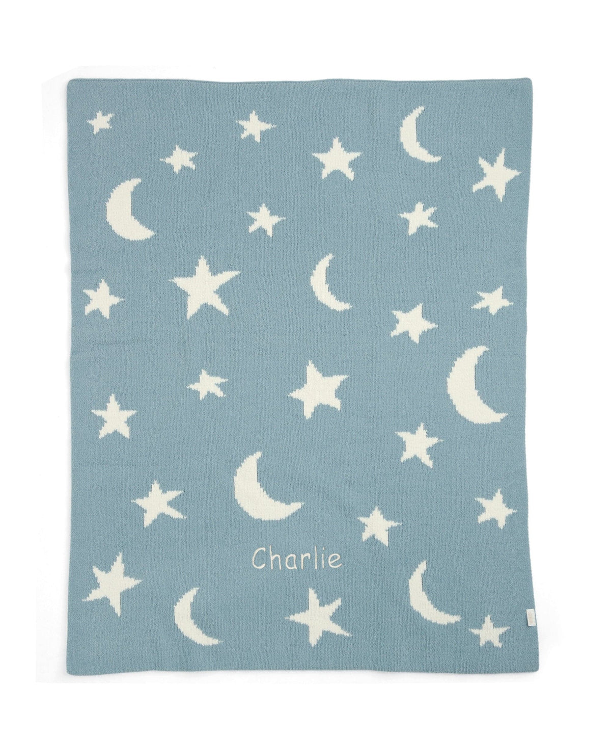 Mamas & Papas Blankets Chenille Blanket - Blue Moon/Star