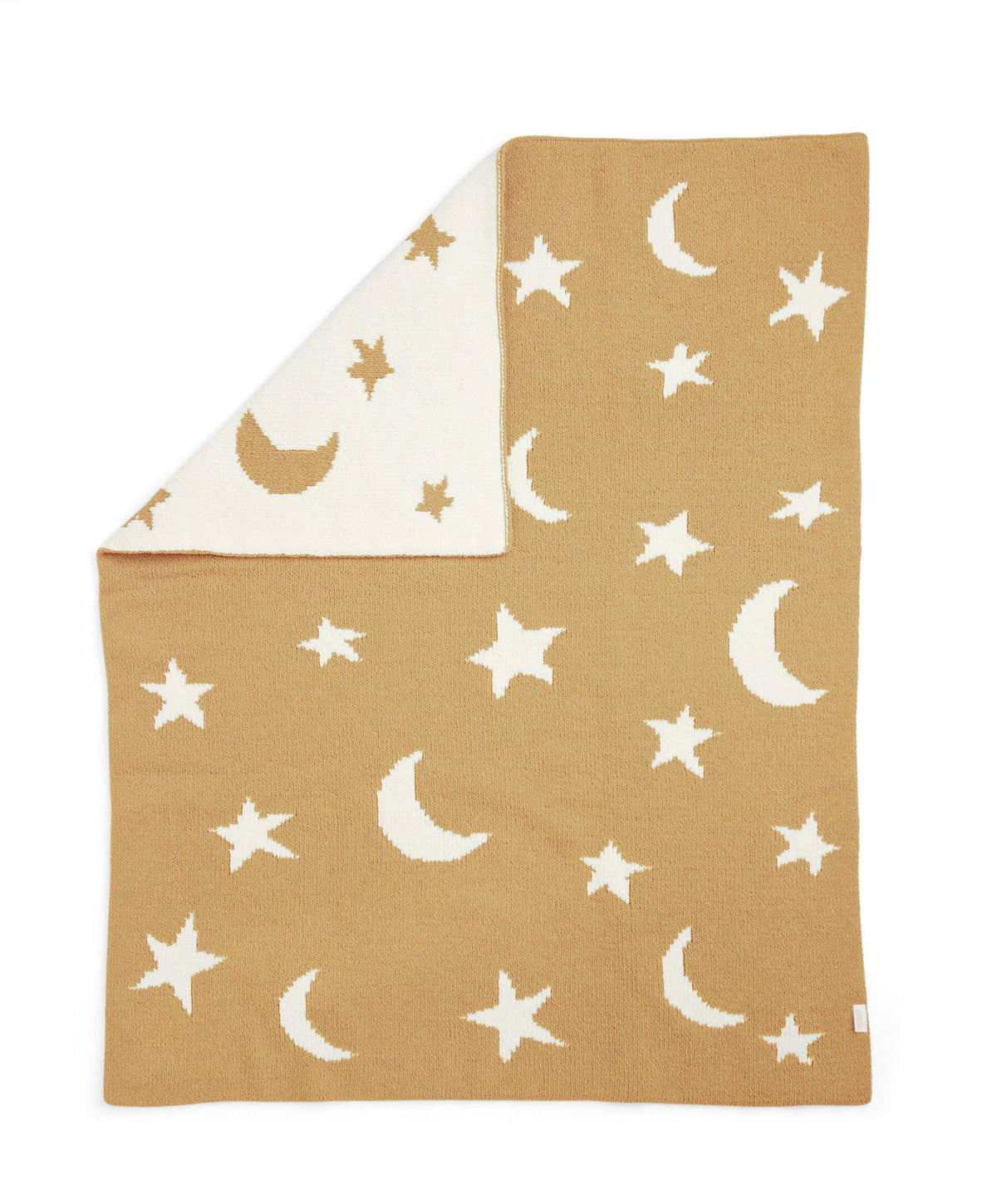 Mamas & Papas Blankets Chenille Blanket - Mustard Moon/Star