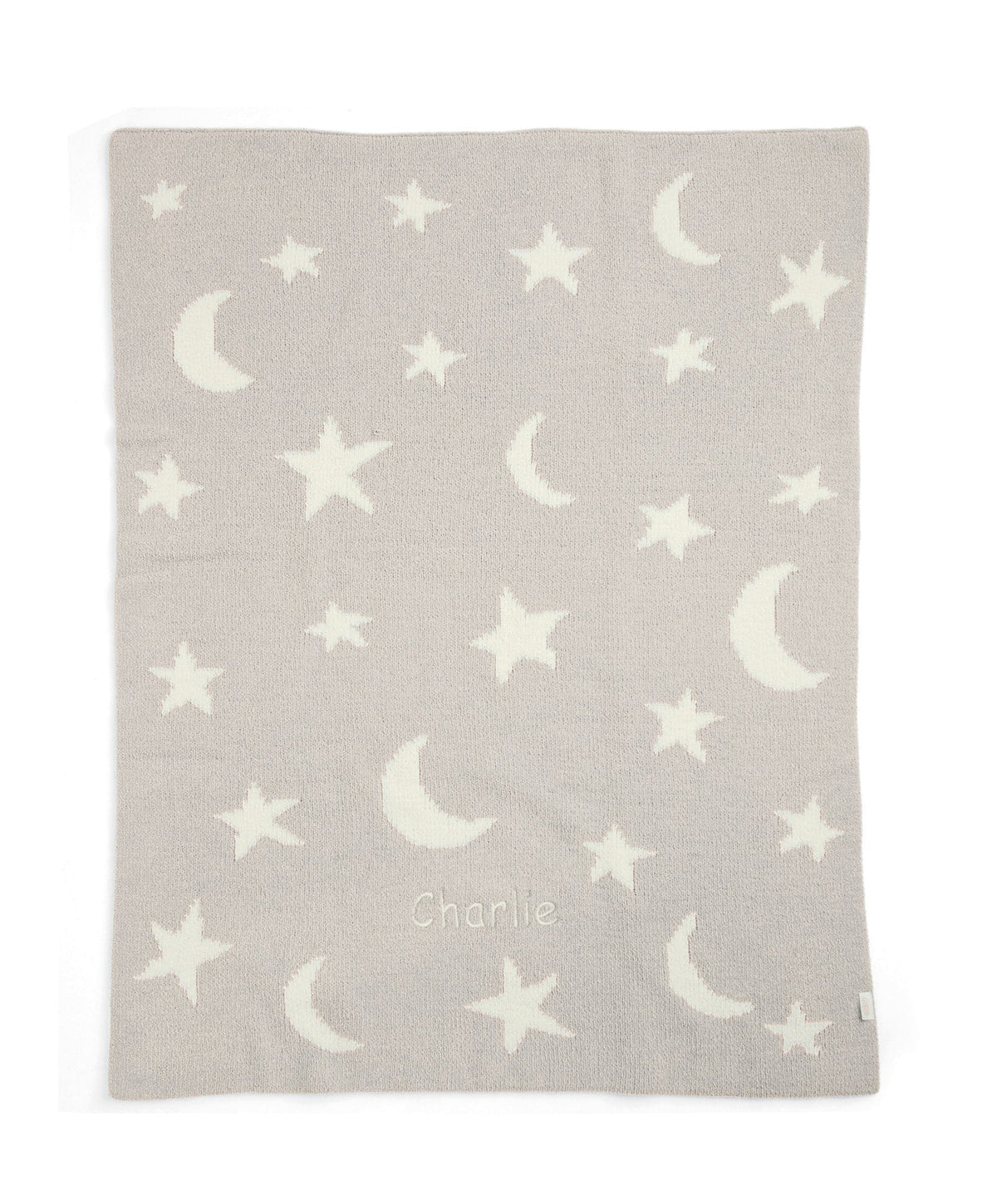 Mamas & Papas Blankets Chenille Blanket - Neutral Moon/Star