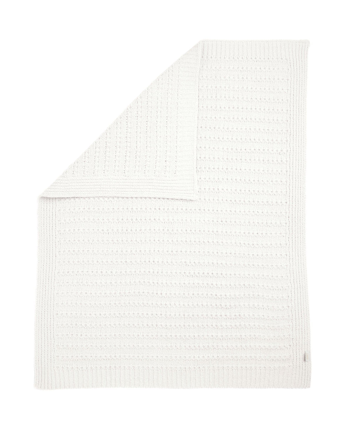 Mamas & Papas Blankets Chenille Blanket - White Stripe