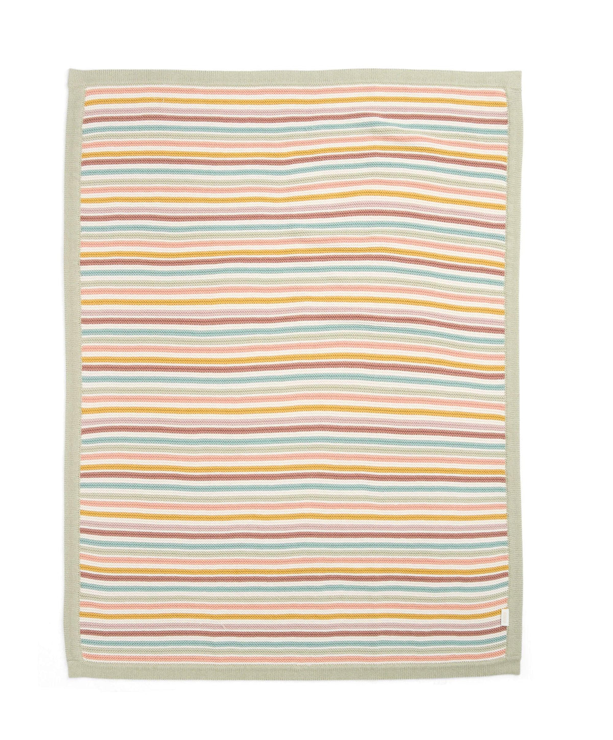 Mamas & Papas Blankets Knitted Blanket - Multi Colour Stripe