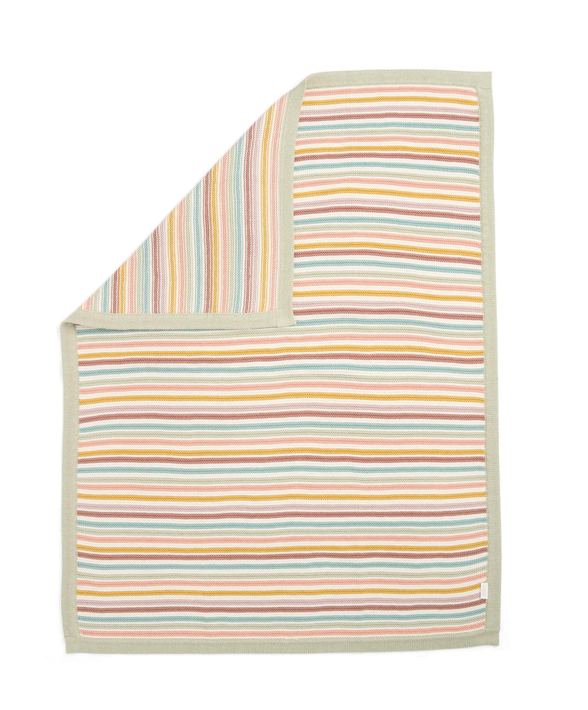 Mamas & Papas Blankets Knitted Blanket - Multi Colour Stripe