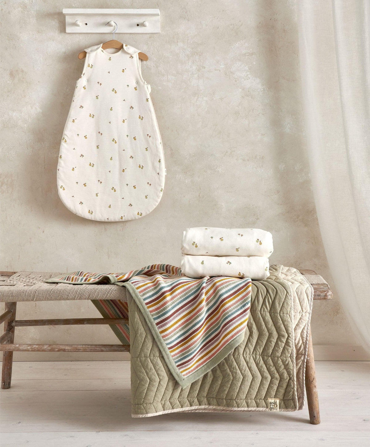 Mamas & Papas Blankets Knitted Blanket - Multi Colour Stripe