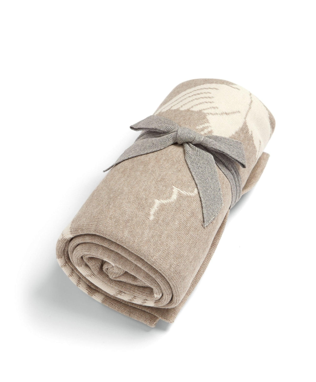 Mamas & Papas Blankets Knitted Blanket - Welcome to the World Duckling - Mocha