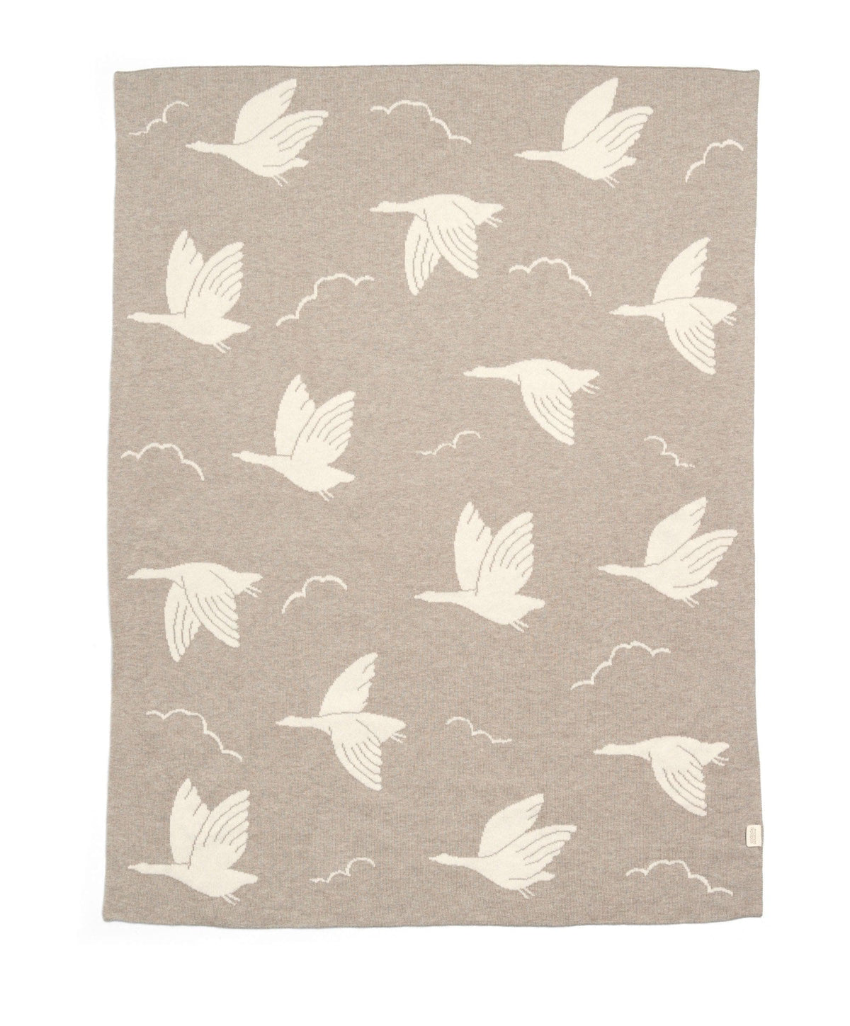 Mamas & Papas Blankets Knitted Blanket - Welcome to the World Duckling - Mocha