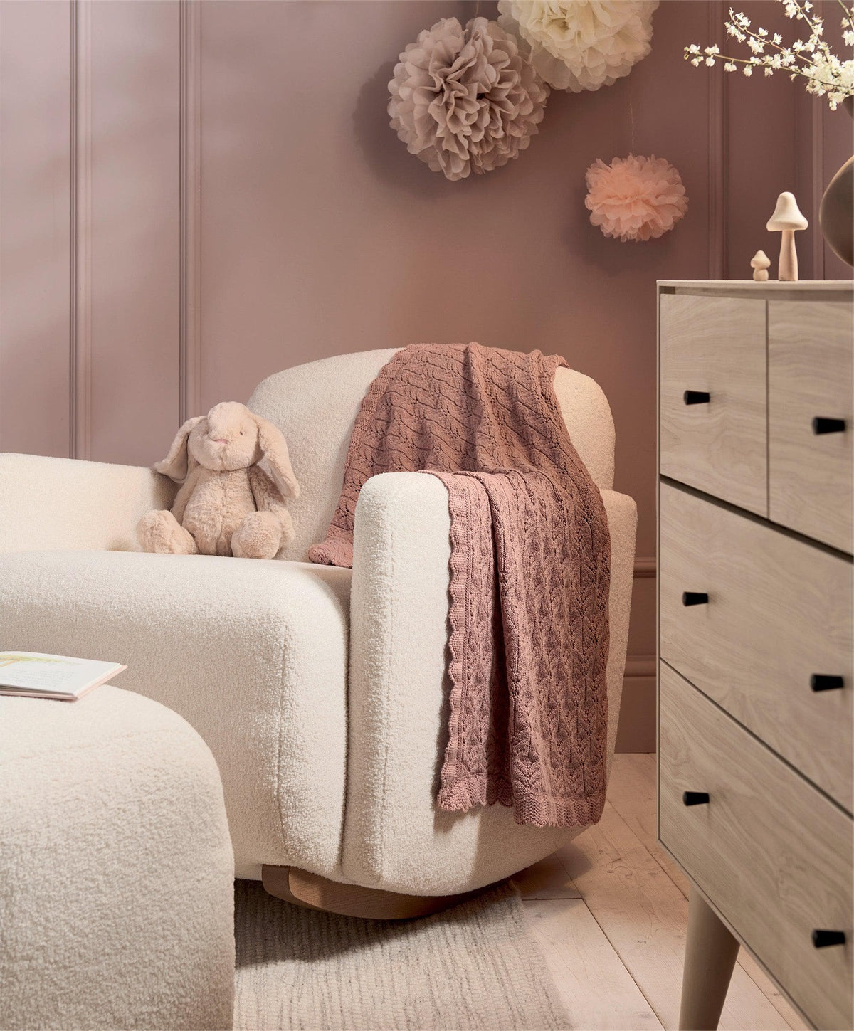 Mamas & Papas Blankets Welcome To The World Wildflower Knitted Blanket