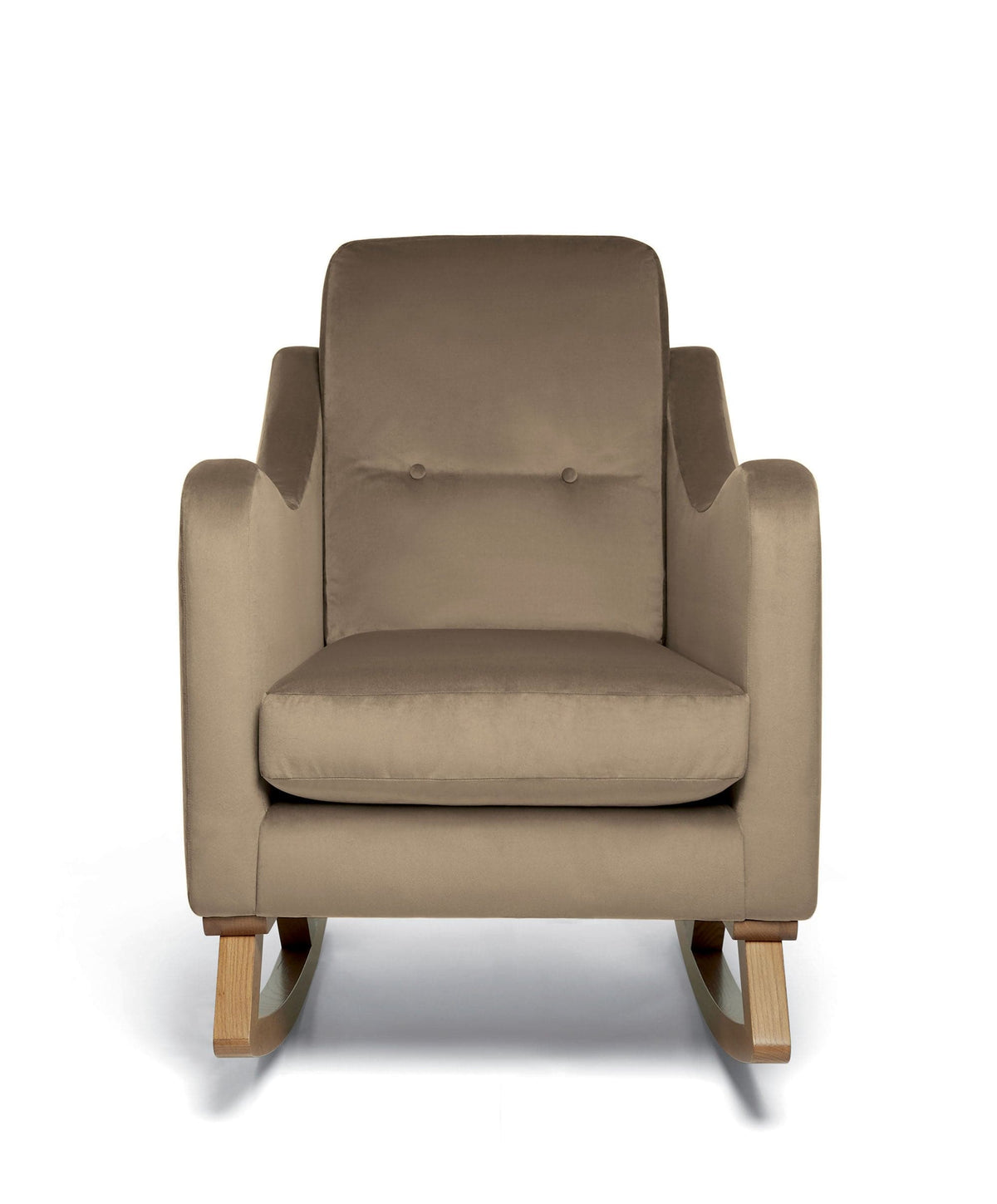 Mamas & Papas Bowdon Nursing Chair & Footstool - Mocha Velvet