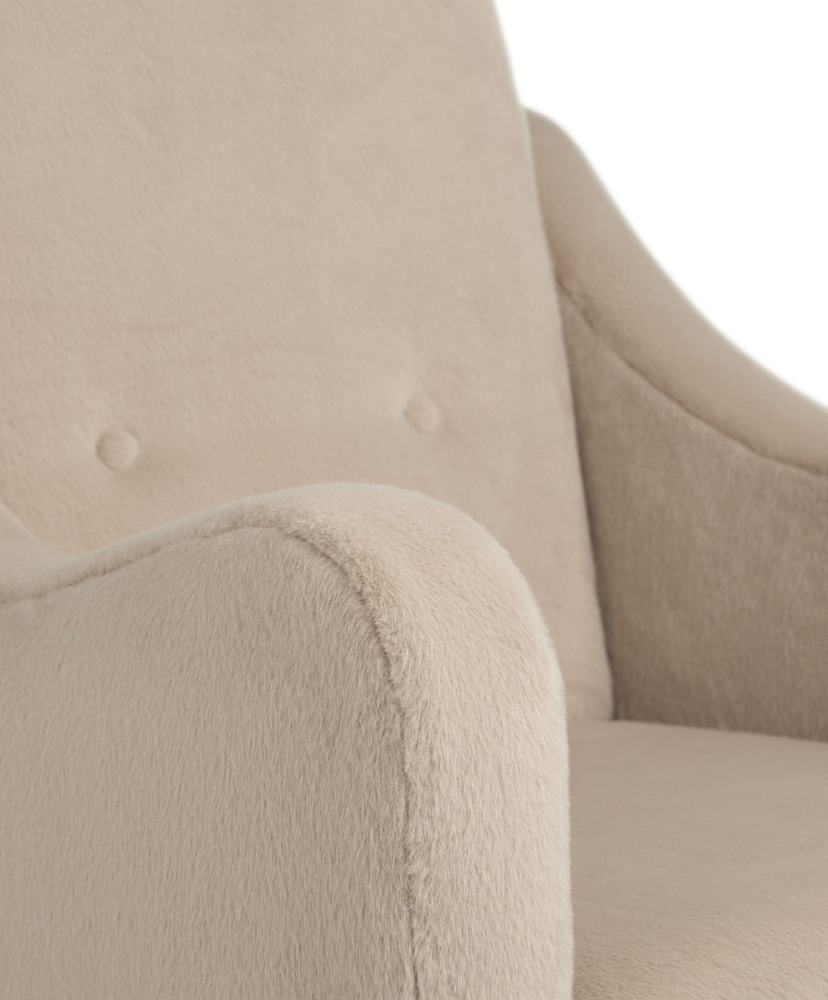 Mamas & Papas Bowdon Nursing Chair & Footstool Set - Almond Sherpa