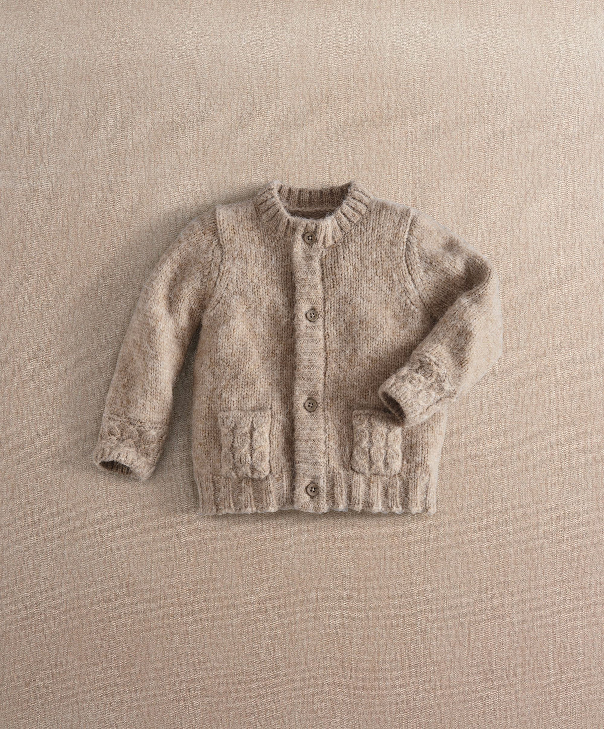 Mamas & Papas Cardigan Soft Beige Long Sleeve Cardigan