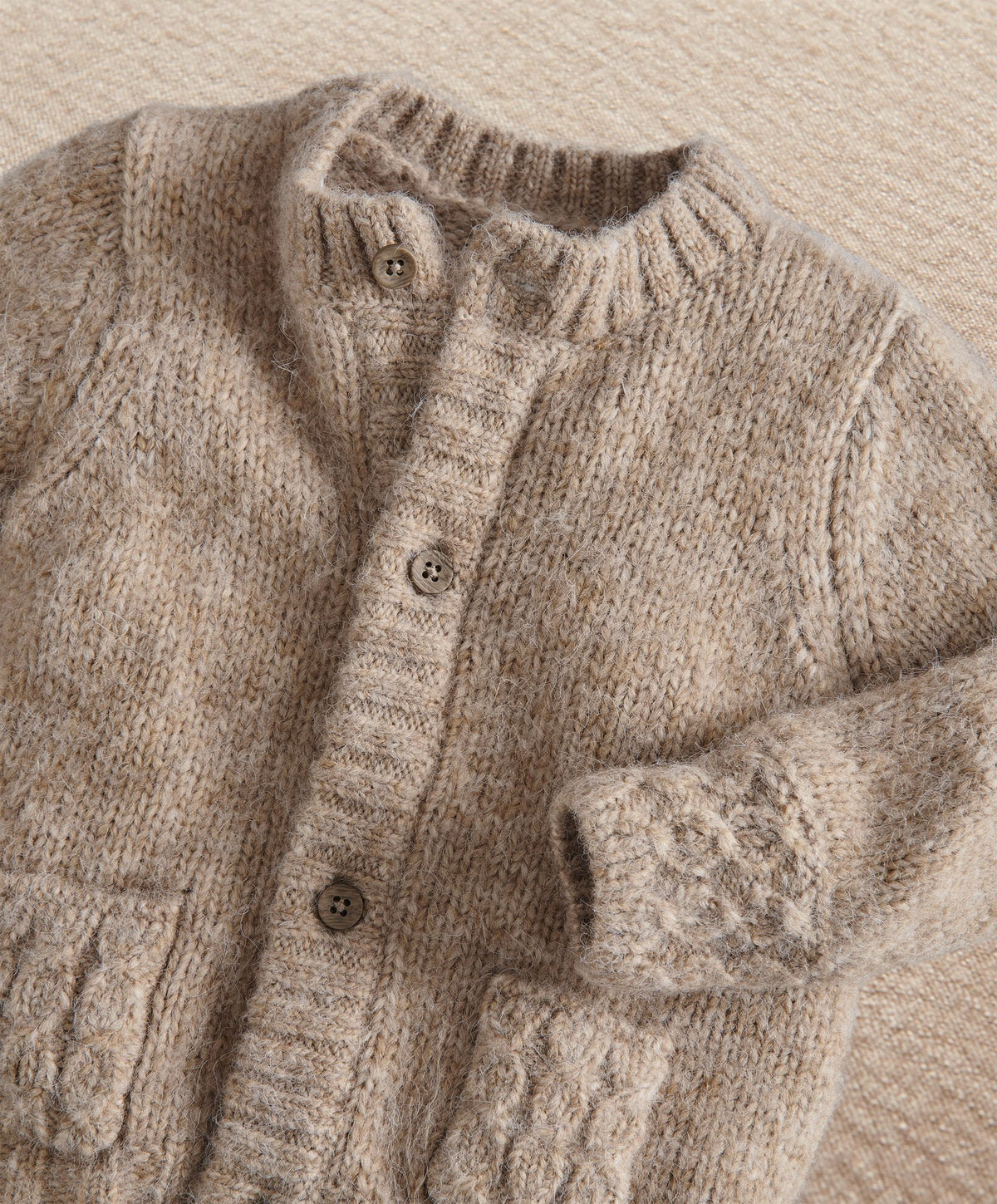 Mamas & Papas Cardigan Soft Beige Long Sleeve Cardigan