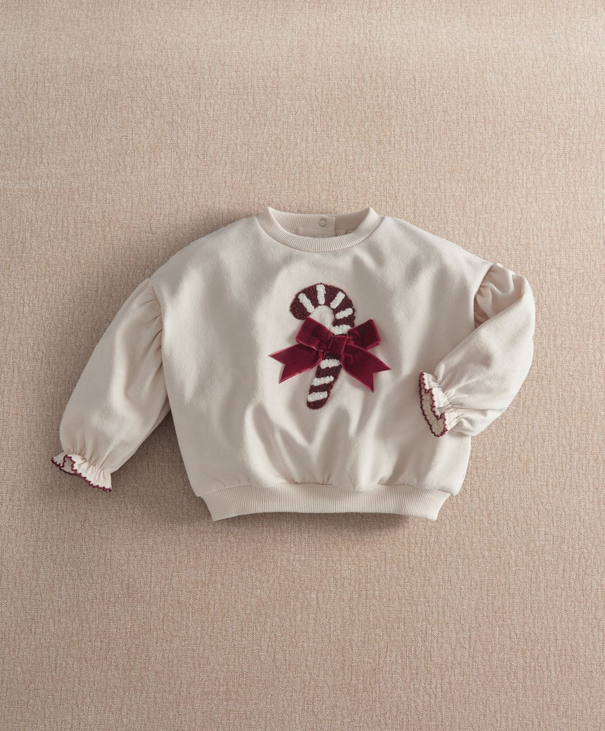 Mamas & Papas Christmas Candy Cane Sweatshirt