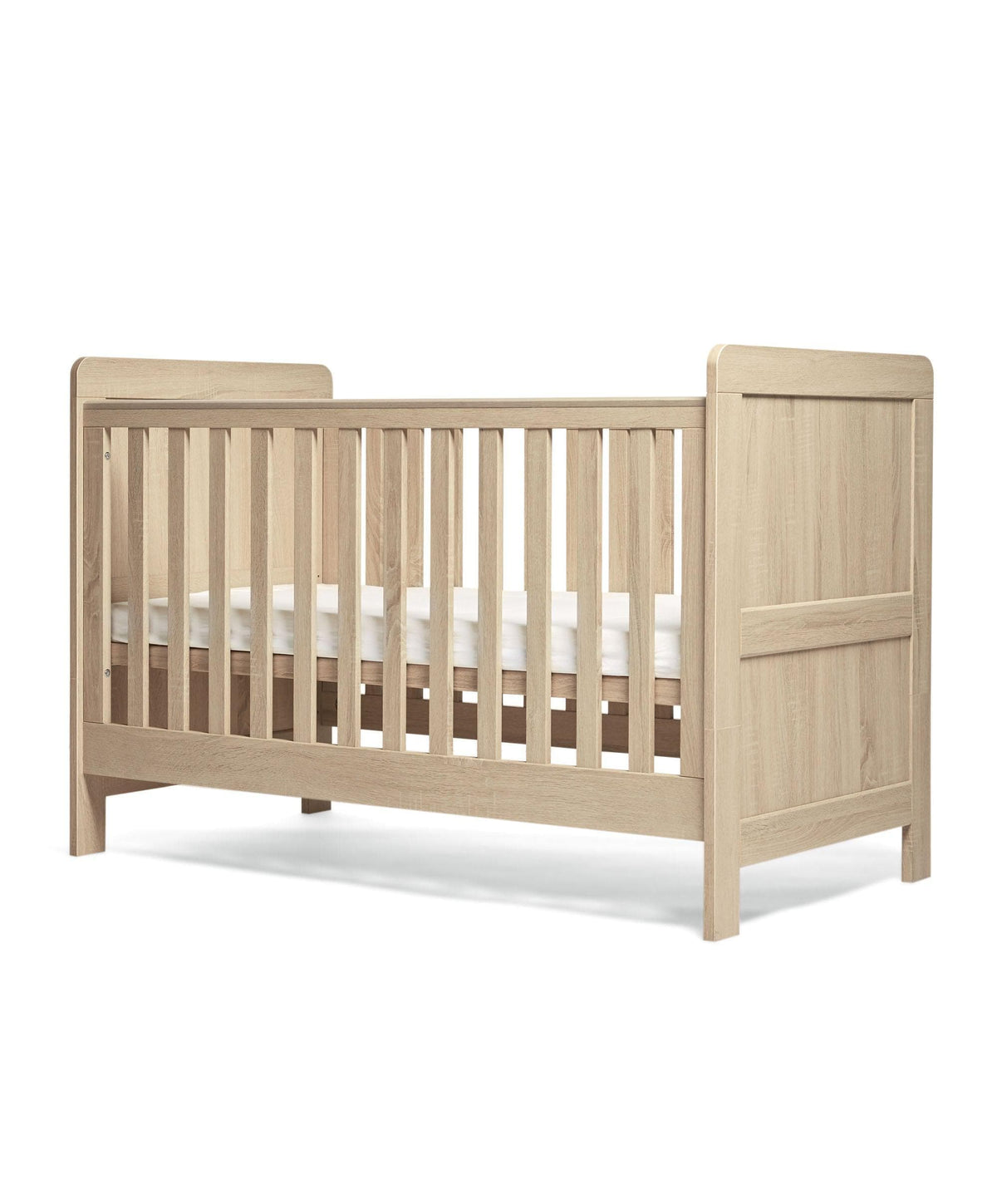 Mamas & Papas Cotbed Bundles Atlas Cotbed & Luxury Hybrid Twin Mattress Bundle - Light Oak