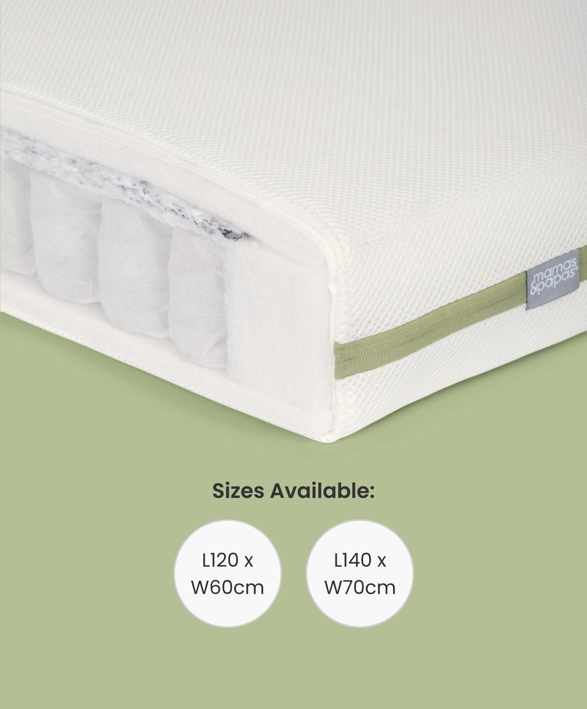 Mamas & Papas Cotbed Mattresses Premium Pocket Spring Cotbed Mattress
