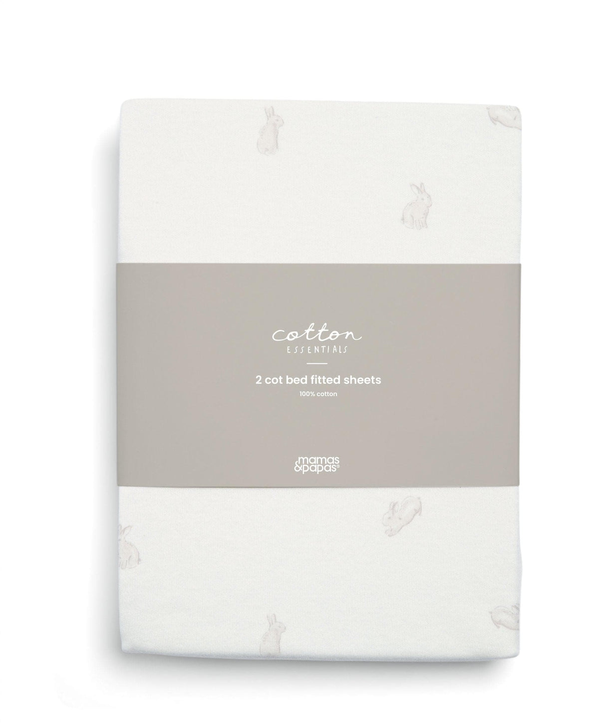 Mamas & Papas Cotbed Sheets Cotbed Fitted Sheets (2 Pack) - Bunny