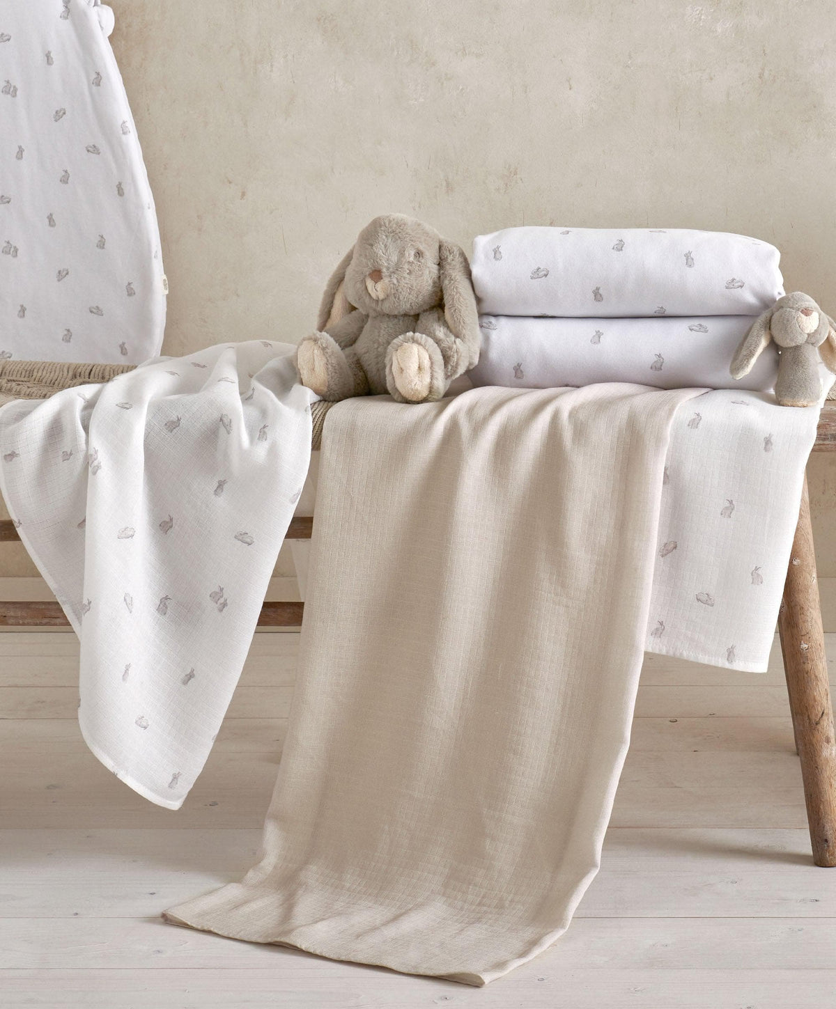 Mamas & Papas Cotbed Sheets Cotbed Fitted Sheets (2 Pack) - Bunny