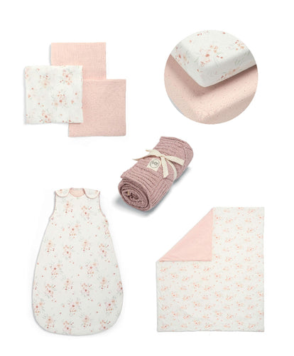 Mamas & Papas Floral Essentials 5 Piece Interior Bundle - Pink
