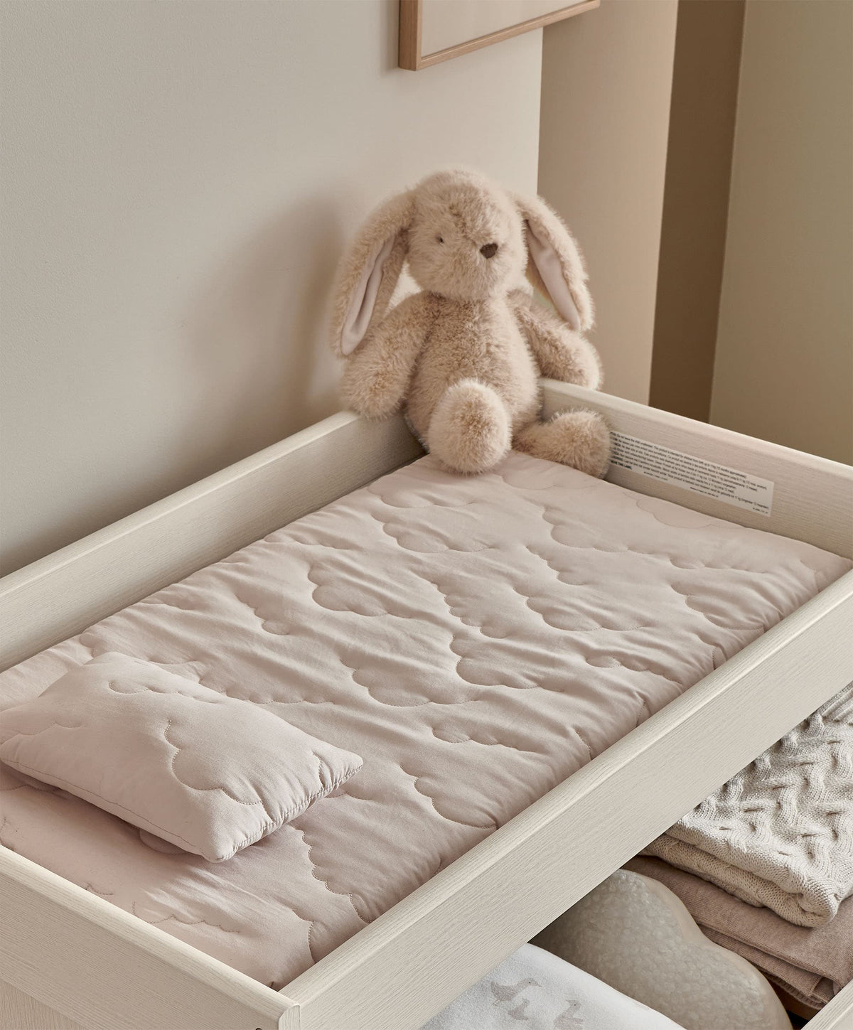 Mamas & Papas Furniture Sets Atlas 2 Piece Small Cotbed Set with Dresser Changer - Stone