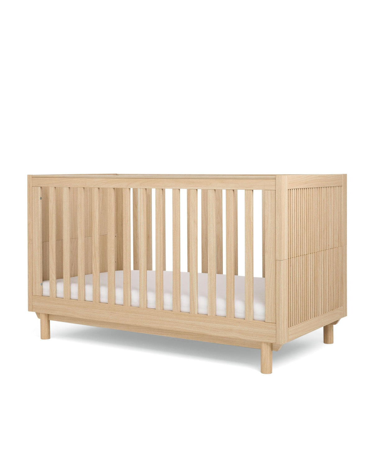 Mamas & Papas Furniture Sets Oska 3 Piece Cotbed Range With Narrow Dresser Changer & Wardrobe - Natural/Oak