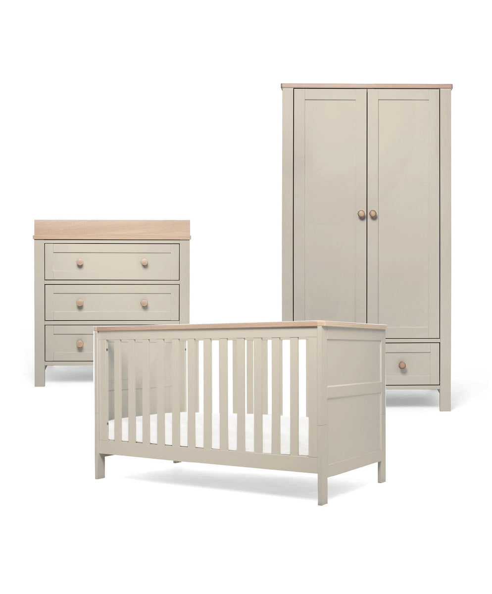 Wedmore Piece Cotbed Set with Dresser Changer Wardrobe