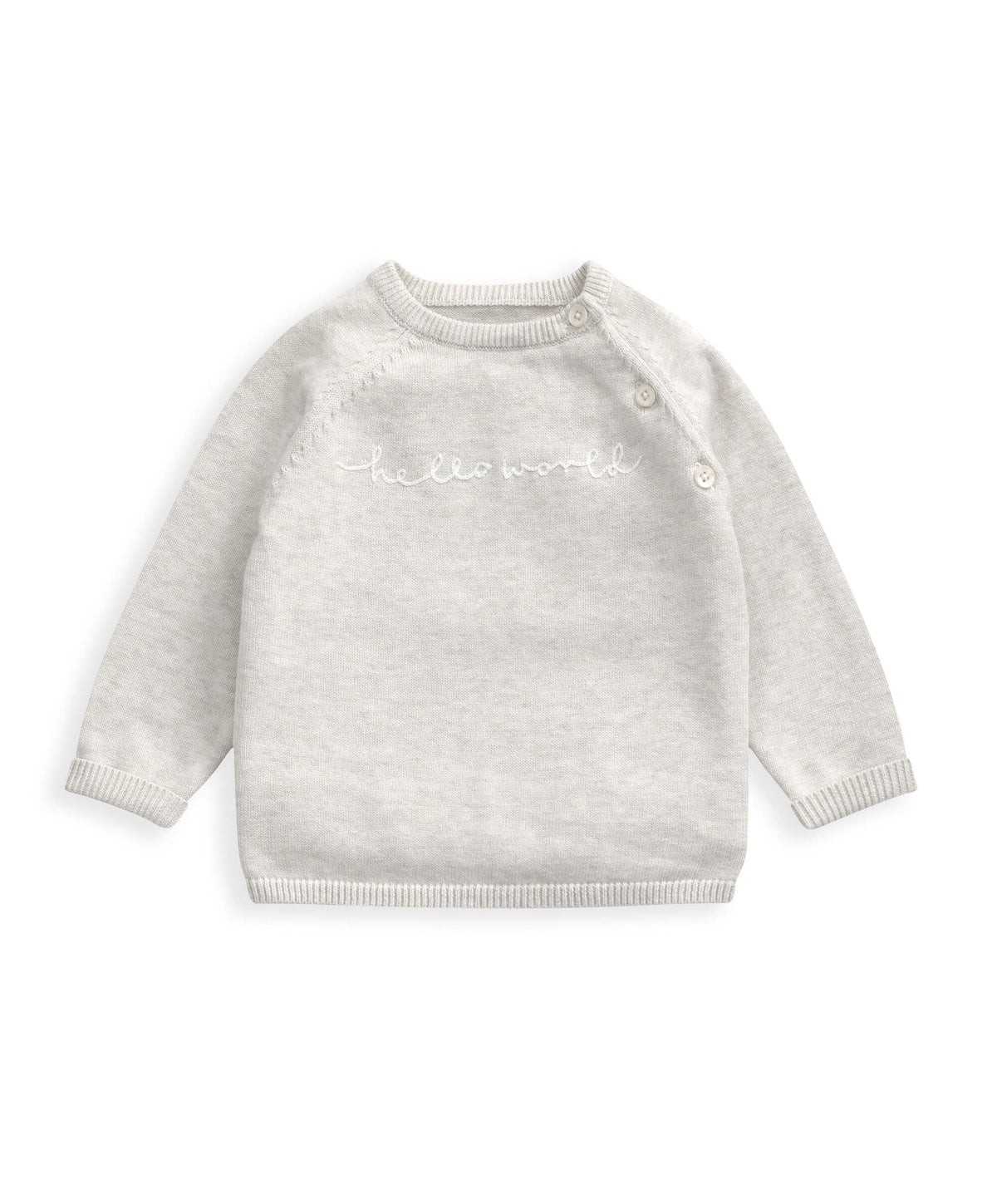 Mamas & Papas Hello World Knit Set (2 Piece) - White