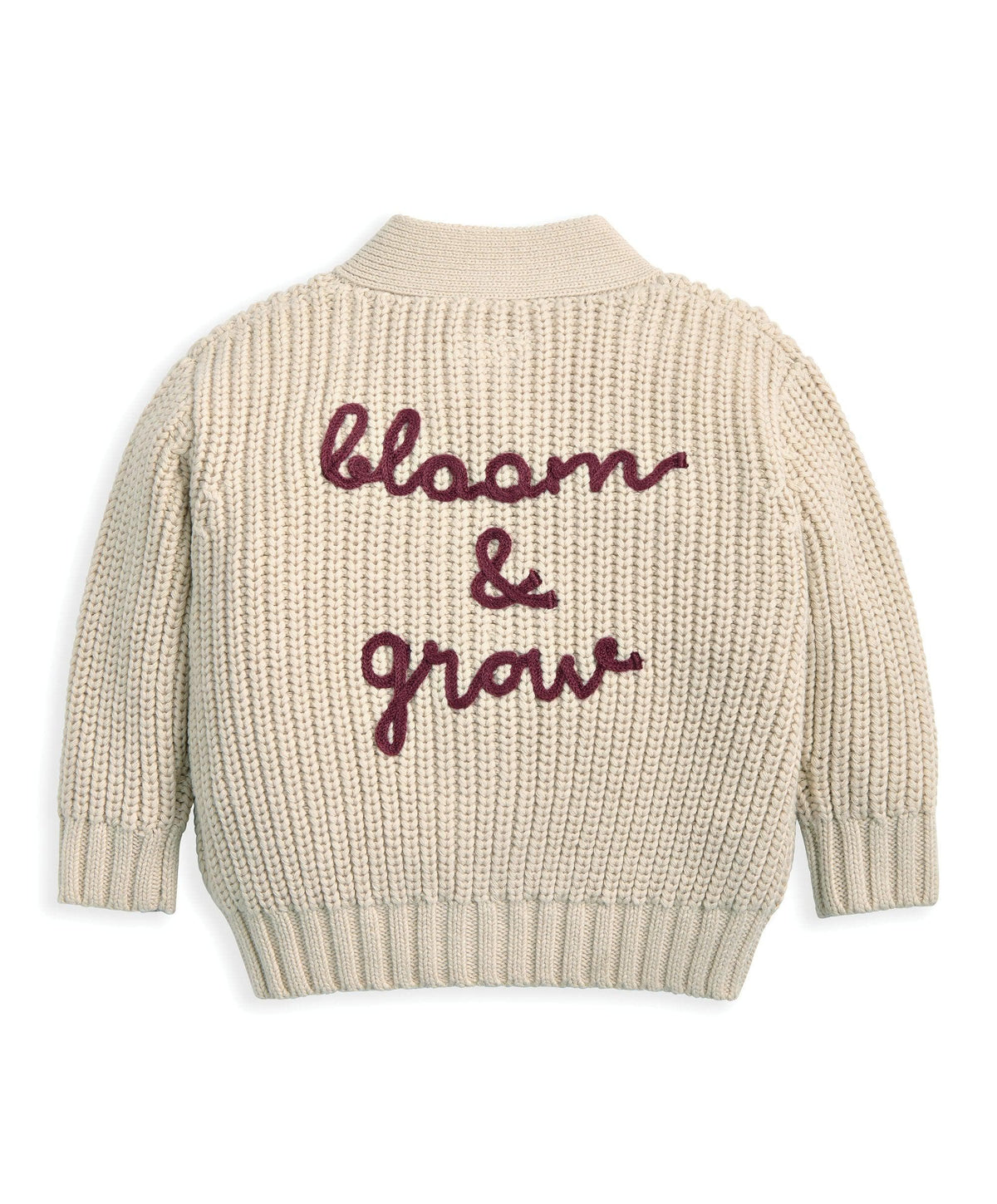 Mamas & Papas Jumpers & Knitwear Embroidered Knitted Cardigan - Cream