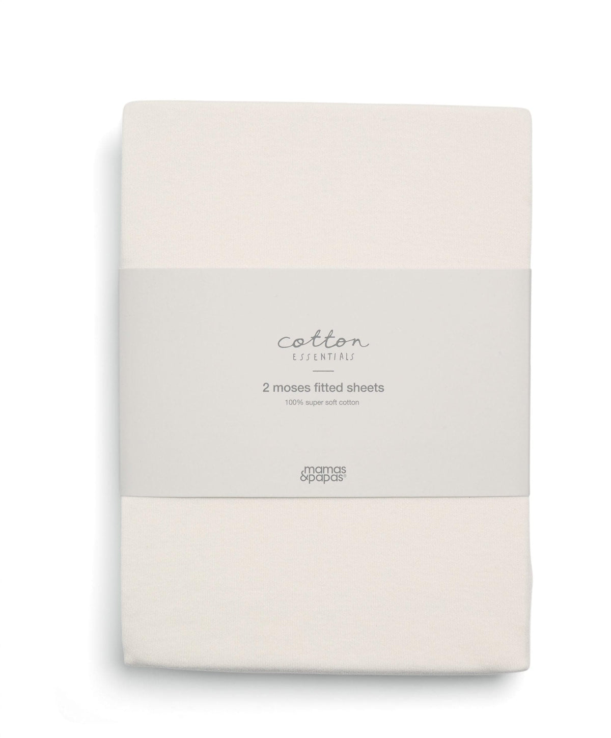 Mamas & Papas Moses Basket Sheets Moses Basket Fitted Sheets (2 pack) - Cream