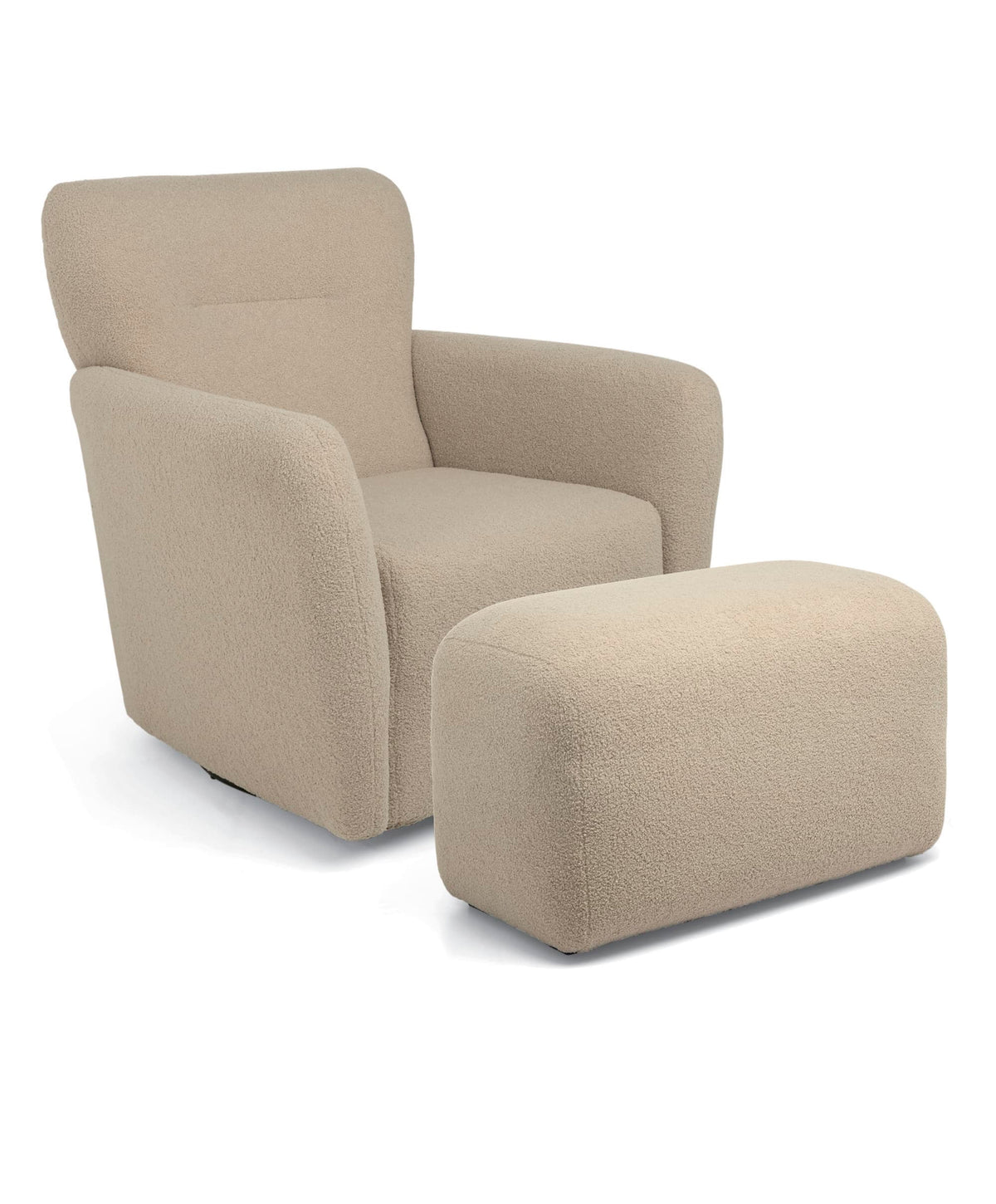 Mamas & Papas Nursing Chair Sets Settle Swivel Nursing Chair & Stool - Oatmeal Boucle