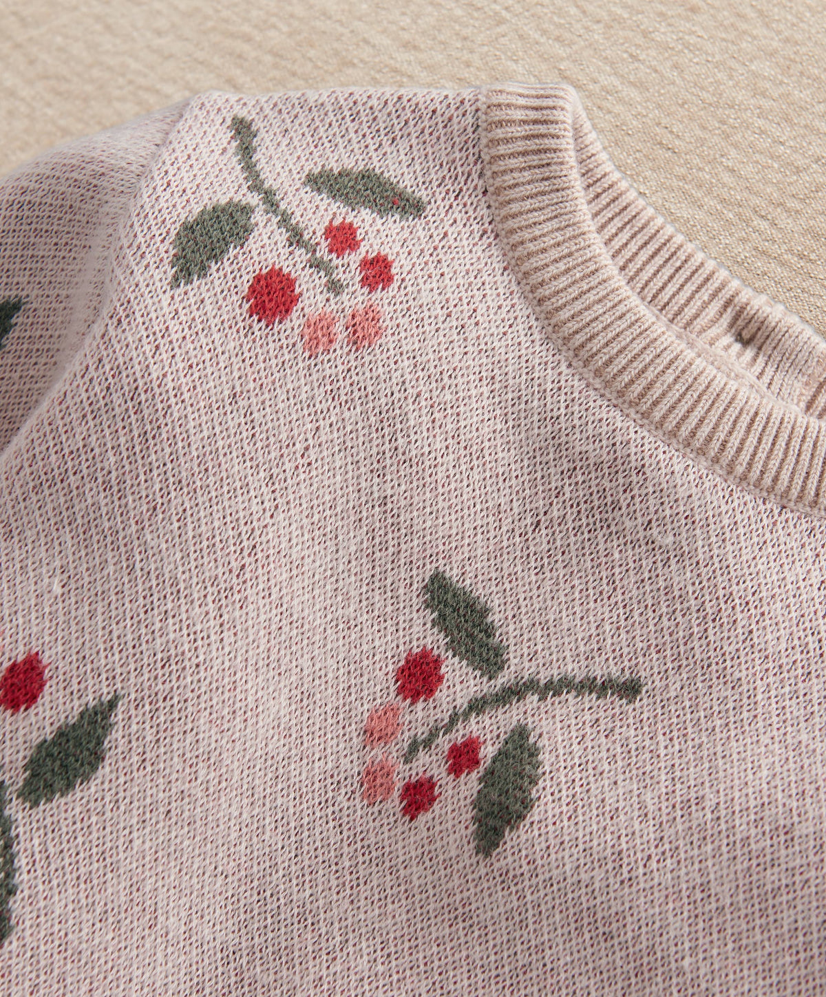 Mamas & Papas Outfits & Sets Berry Knitted Top & Wide Trousers Set
